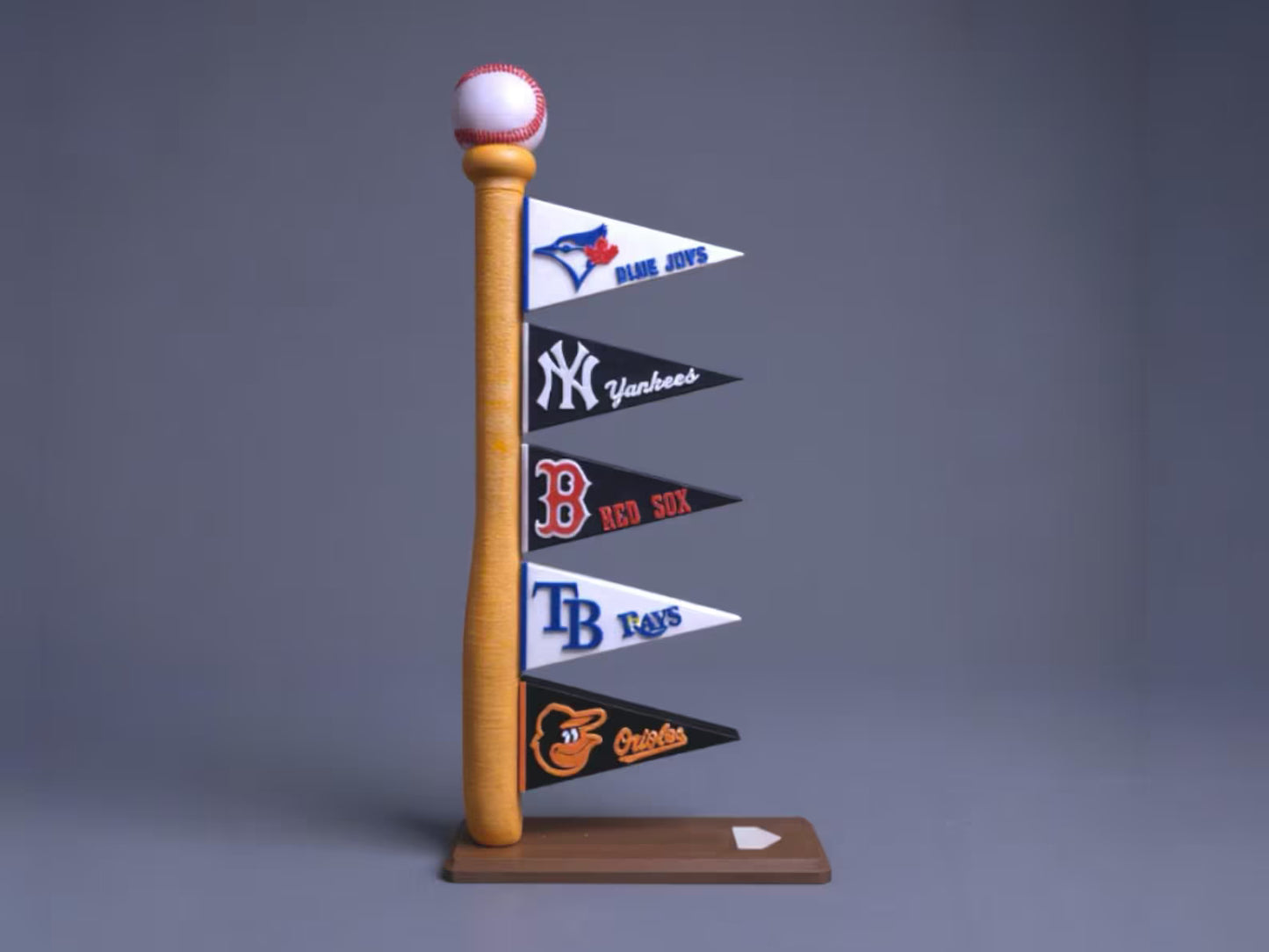 MLB indoor baseball flag display