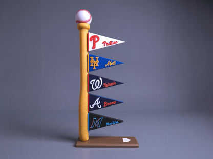 MLB indoor baseball flag display