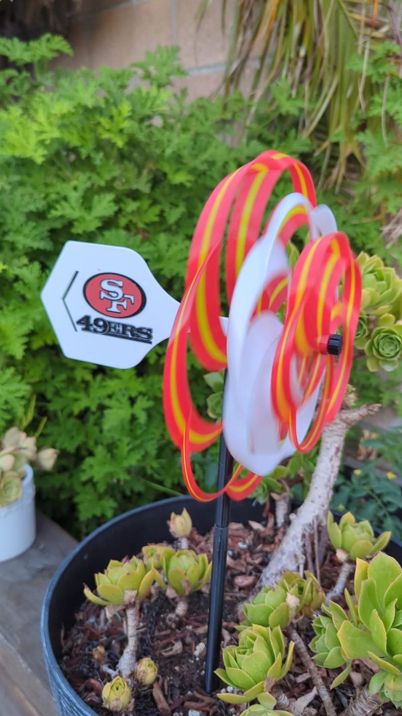 Customizable Pinwheel Logo Custom San Francisco Fan Decor Personalized Gifts Party Decor Sports Team Pinwheel Art Perfect Fan Gift Ideas