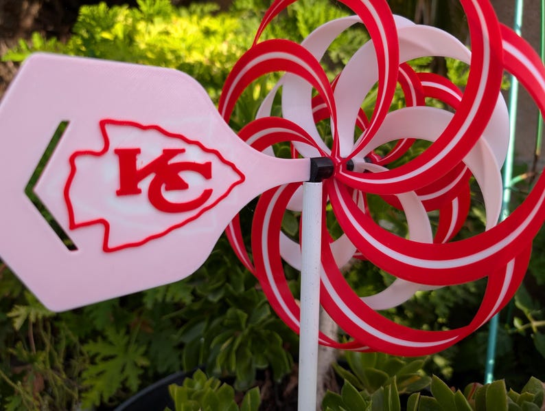 Customizable Kansas City Chiefs Pinwheel Personalized Chiefs Fan Decor College Sports Gift For Sport Lover