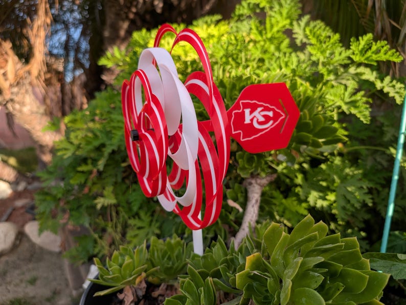 Customizable Kansas City Chiefs Pinwheel Personalized Chiefs Fan Decor College Sports Gift For Sport Lover
