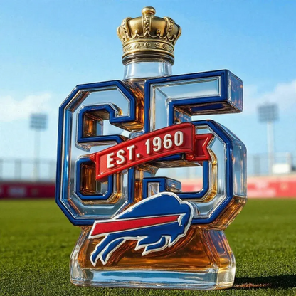 Buffalo Bills 65th Anniversary Limited Edition Whiskey Bottle