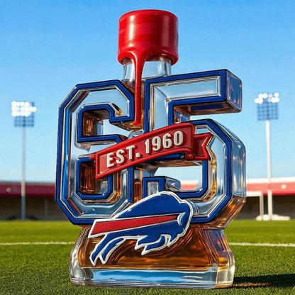 Buffalo Bills 65th Anniversary Limited Edition Whiskey Bottle