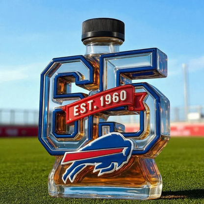 Buffalo Bills 65th Anniversary Limited Edition Whiskey Bottle