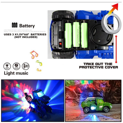 🎁 50% OFF🎁 Transforming Dinosaur LED SUV Car