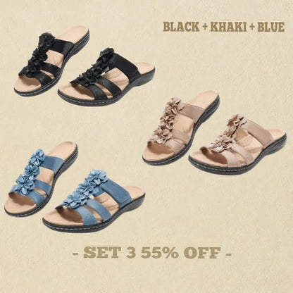 👍Mother's Day Promotion 70% OFF –2025 🌹Women's Real Soft Orthopedic Slide Sandals