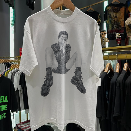 1992 Pj Harvey 'Dry' Rare Washed White T-Shirt